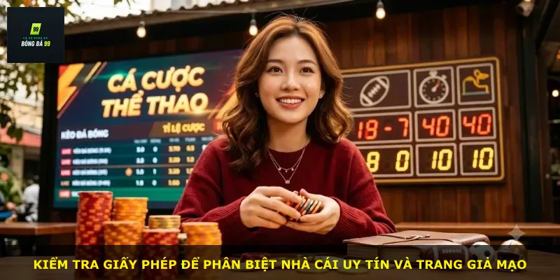 Kiểm tra giấy phép để phân biệt nhà cái uy tín và trang giả mạo